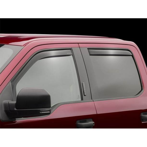 WeatherTech Side Window Deflectors for Nissan Rogue 2014-2020 Full Set Dark Tint